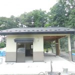 小屋工事の完成です