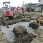 矢巾の基礎工事です