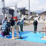 貸事務所にて地鎮祭